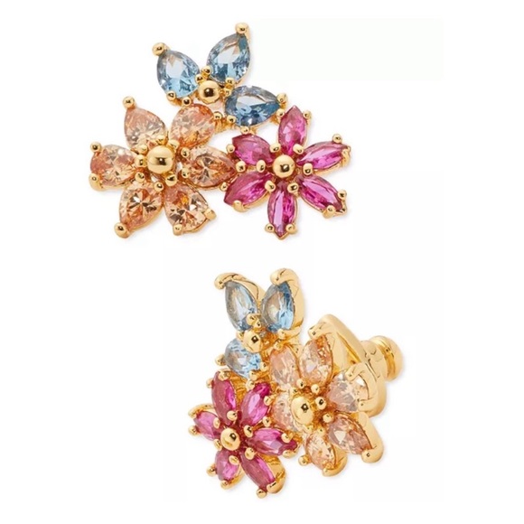 KATE SPADE • First Bloom Cluster Flower Earrings - Picture 5 of 6